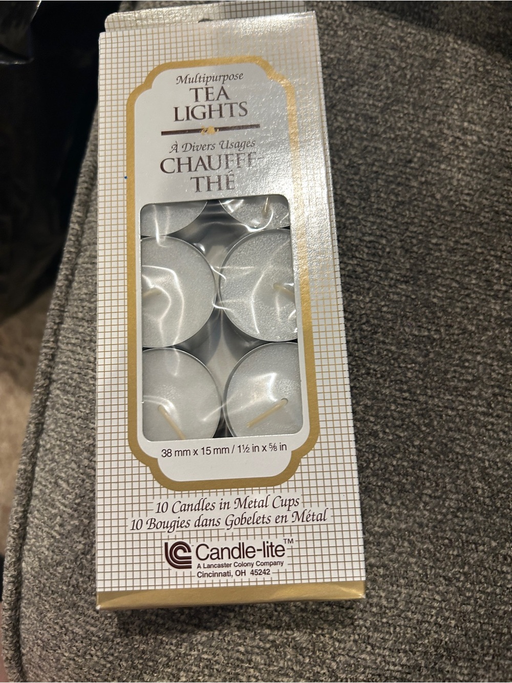 Candle-lite White Tea Lights — Pack of 10